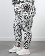 BRUNETTE THE LABEL - The SNOW LEOPARD Best Friend Jogger | Black & Cream