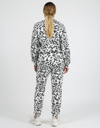 BRUNETTE THE LABEL - The SNOW LEOPARD Best Friend Jogger | Black & Cream