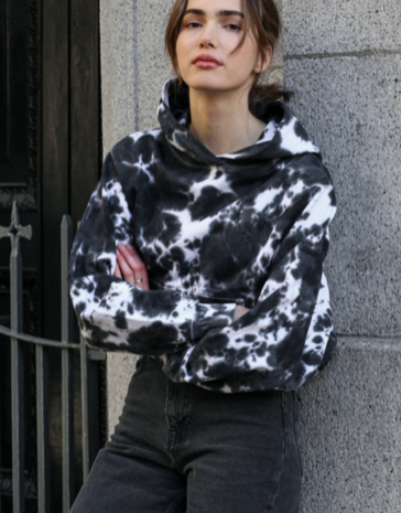 BRUNETTE THE LABEL - The MARBLE TIE DYE Best Friend Hoodie