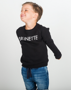 BRUNETTE THE LABEL - The BRUNETTE Little Babes Crew | Black