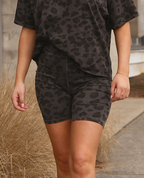 BRUNETTE THE LABEL - The "LEOPARD" Bike Shorts | Slate