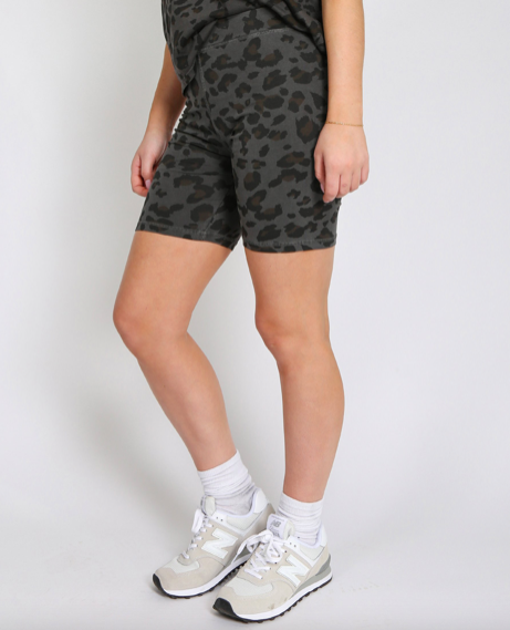 BRUNETTE THE LABEL - The "LEOPARD" Bike Shorts | Slate