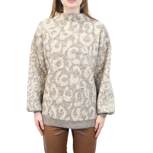 RD STYLE - Ladies Knit Sweater  Leopard Print – Mini Citizen