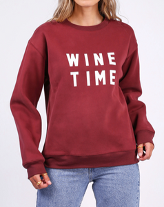 BRUNETTE THE LABEL - The WINE TIME Classic Crew