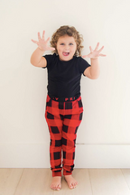 PRIV - Kids Buffalo Check Lounge Set