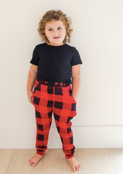 PRIV - Kids Buffalo Check Lounge Set