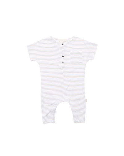 The O.G. Bamboo Romper - Biscotti Stripe The O.G. Bamboo Romper - Biscotti Stripe