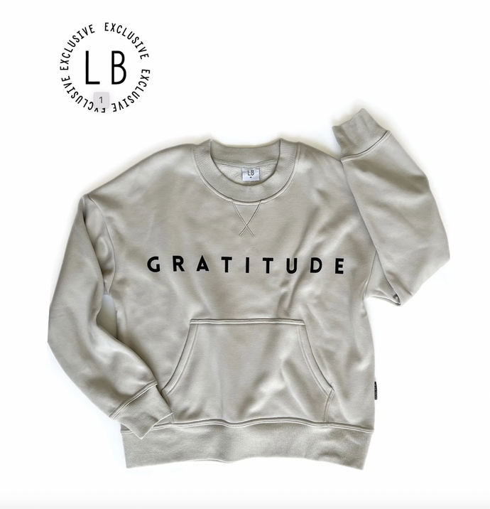 LITTLE BIPSY - Adult Gratitude Crewneck