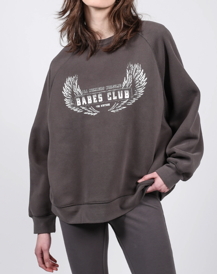 Brunette The Label, Tops, Brunette The Label We Are All Babes Womens  Sweatshirt Sz Sm