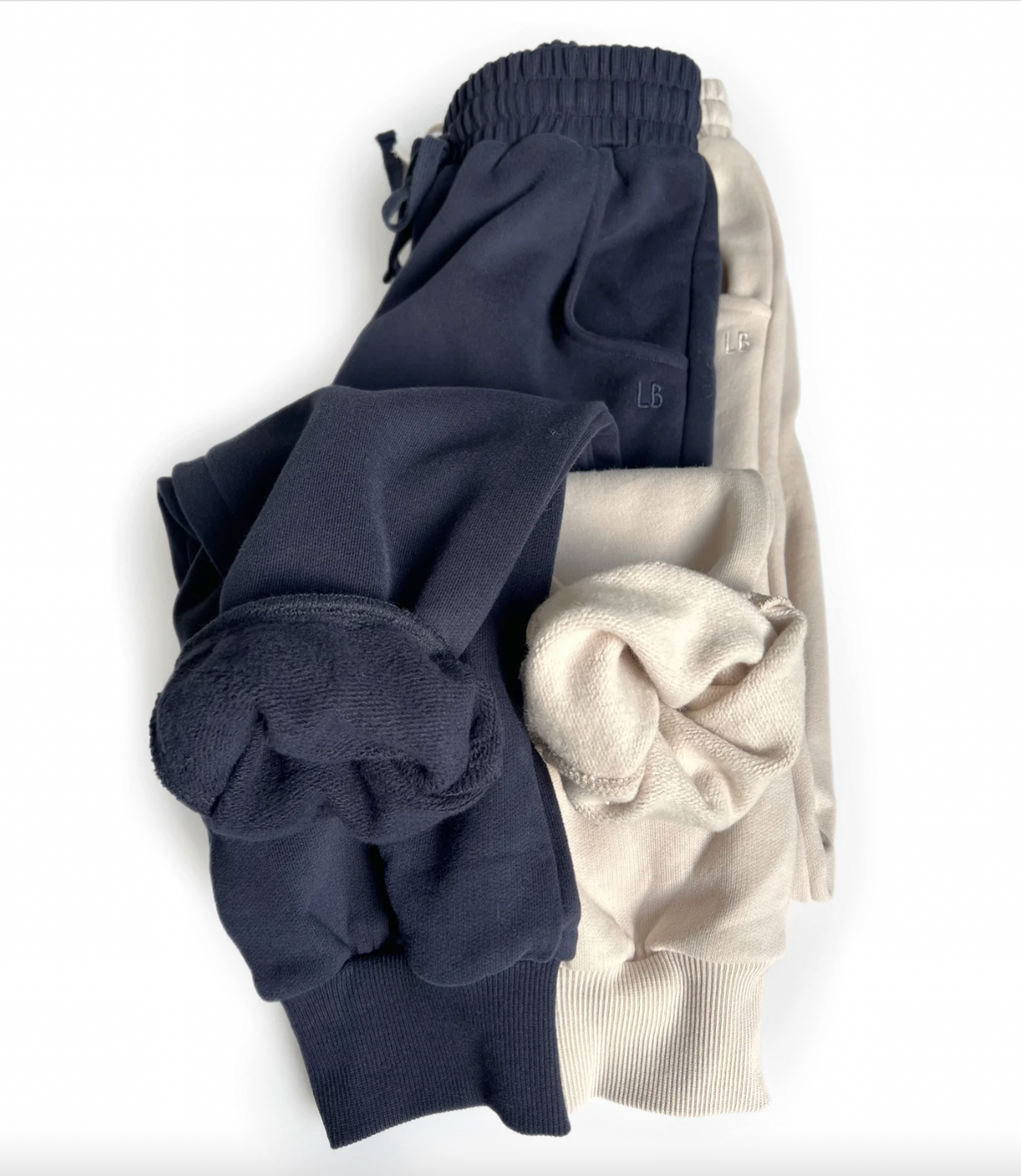 LITTLE BIPSY - Adult Embroidered Jogger | Ivory