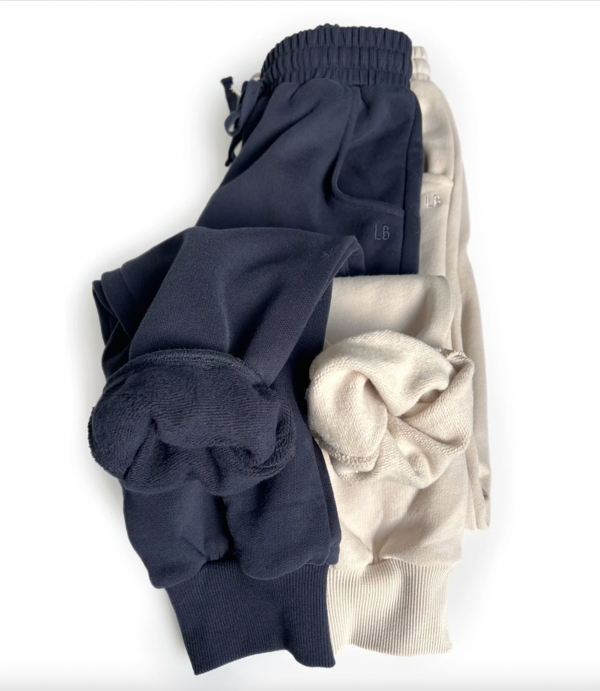LITTLE BIPSY - Adult Embroidered Jogger | Ivory