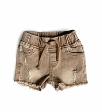 LITTLE BIPSY - Cut Off Denim Shorts | Camel
