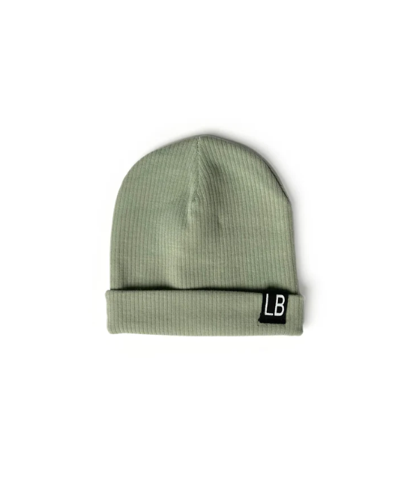 LITTLE BIPSY - Ribbed Beanie | Sage