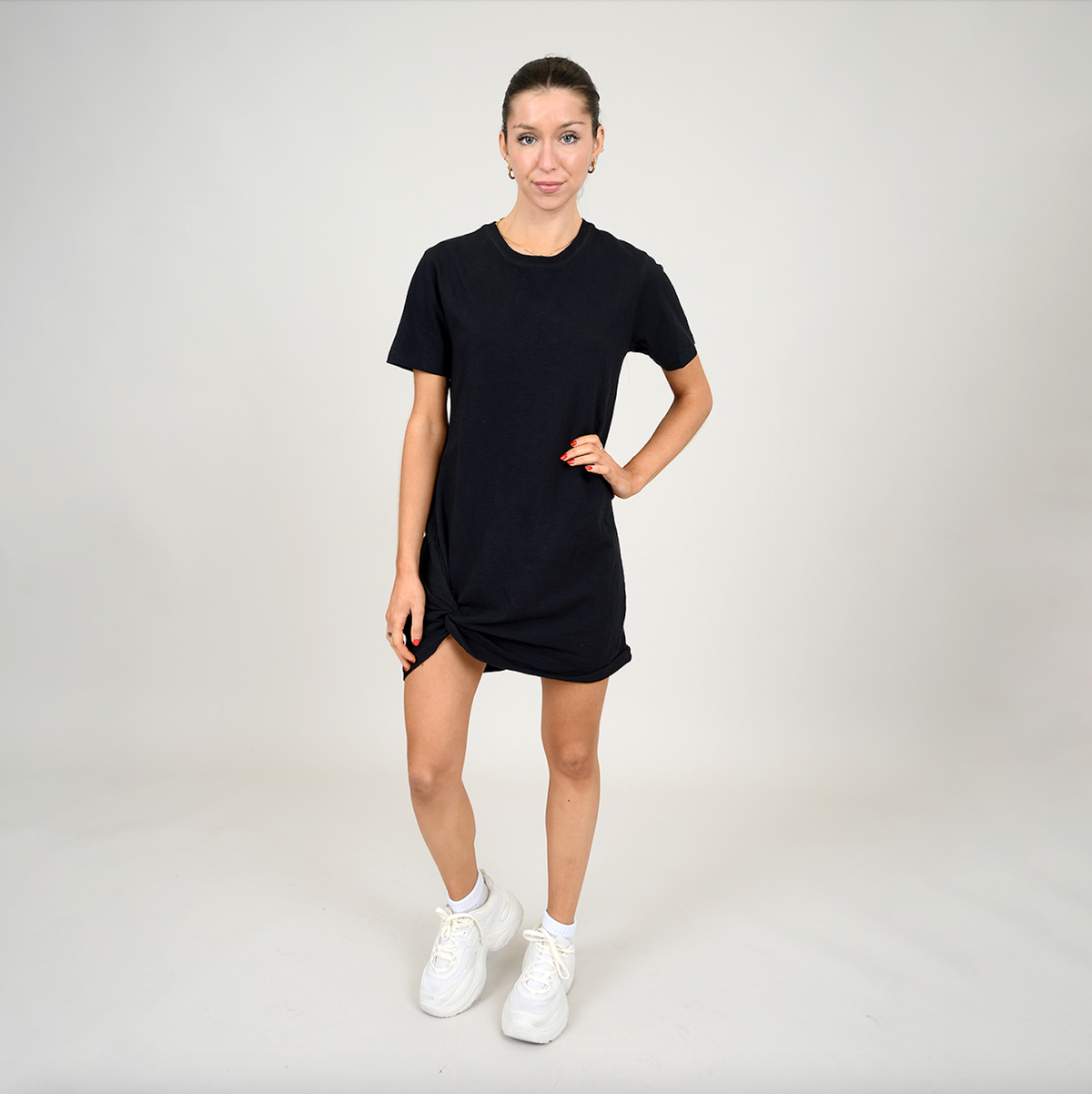 RD STYLE - Tiana Knotted Hem Dress
