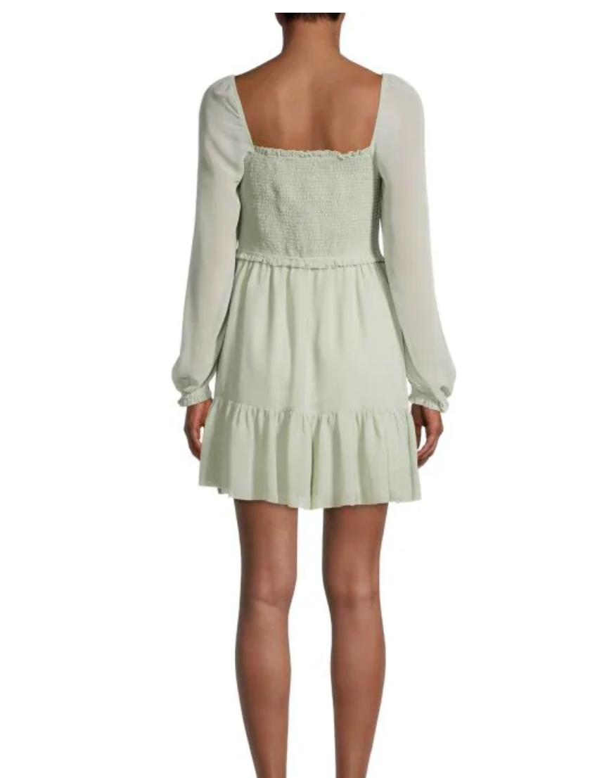 RD STYLE - Harper Smocked Bodice Dress | Celadon Green
