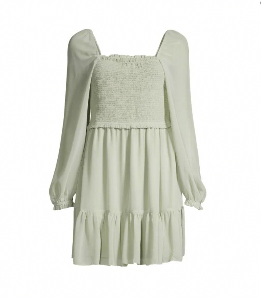 RD STYLE - Harper Smocked Bodice Dress | Celadon Green