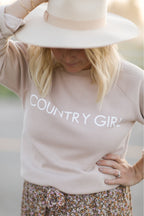 BRUNETTE THE LABEL - The "COUNTRY GIRL" Classic Crew by Monika Hibbs | Toasted Almond