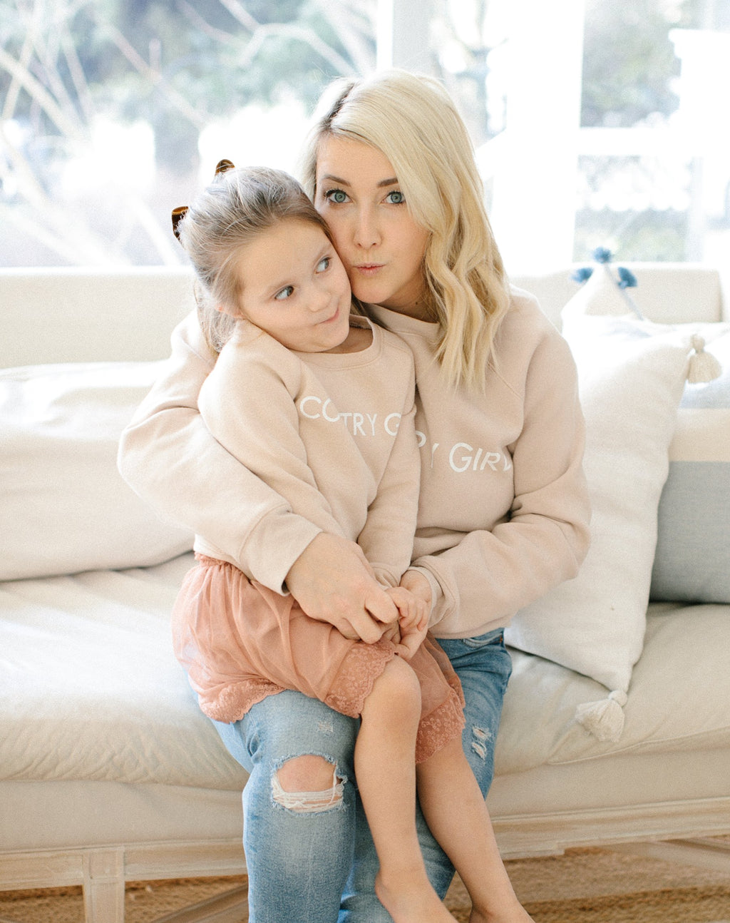 BRUNETTE THE LABEL - The "COUNTRY GIRL" Classic Crew by Monika Hibbs | Toasted Almond