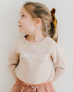 BRUNETTE THE LABEL - The "COUNTRY GIRL" Little Babes Classic Crew x Monika Hibbs | Toasted Almond