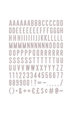 DCWV - 2" Letter Pack (148 pieces)