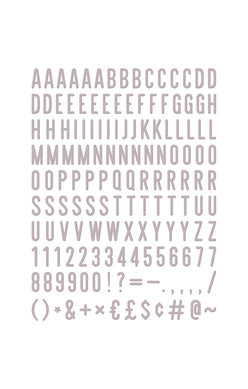 DCWV - 2" Letter Pack (148 pieces)