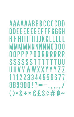 DCWV - 2" Letter Pack (148 pieces)