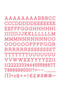 DCWV - 1" Letter Pack (188 pieces)
