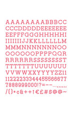 DCWV - 1" Letter Pack (188 pieces)