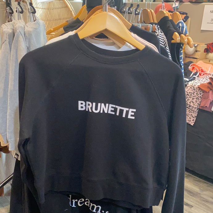 BRUNETTE THE LABEL - The BRUNETTE Cropped Crew